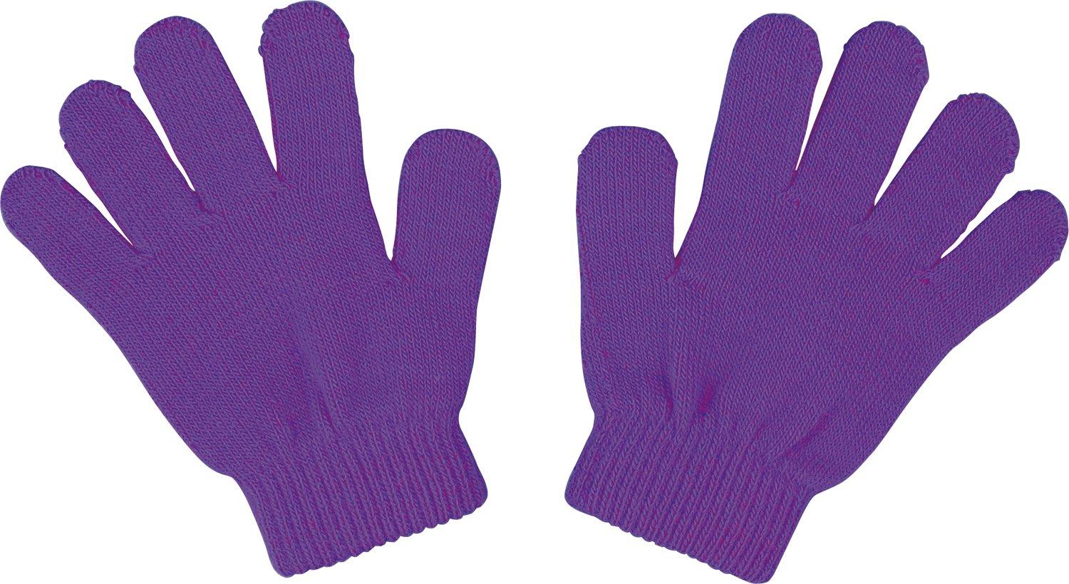 Colorful Stretch Gloves Purple 10-Pair Set
