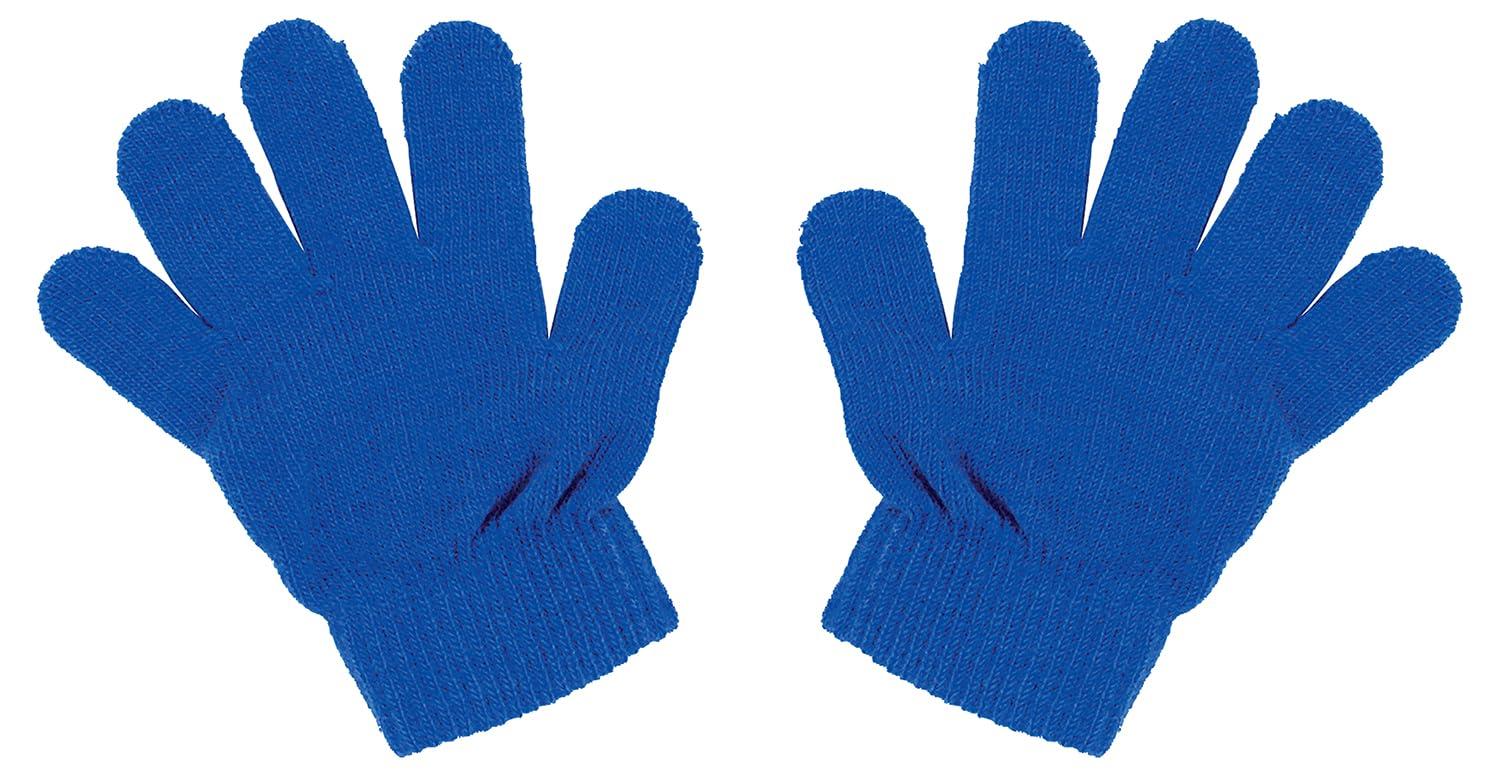 Colorful Stretch Gloves, Cobalt Blue, 10-Pair Set