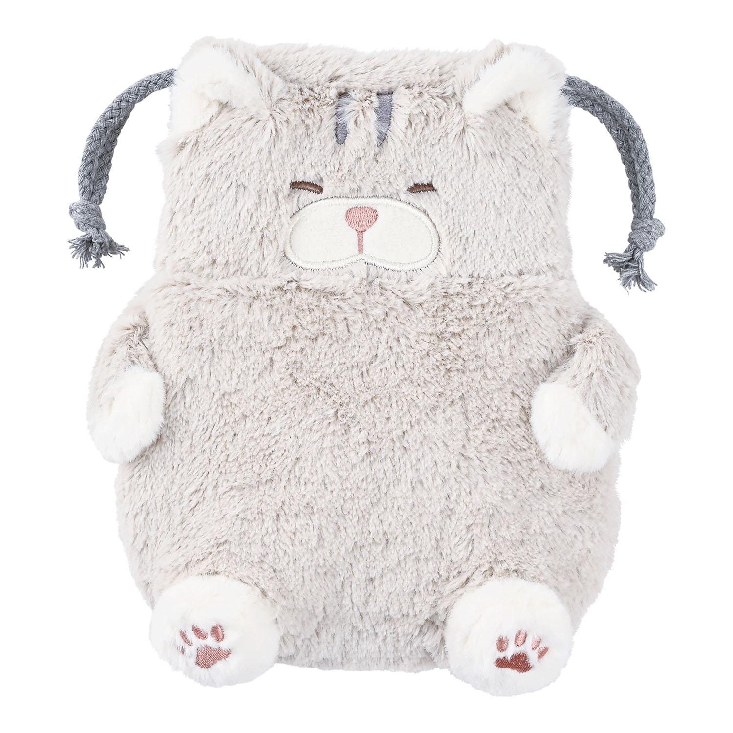 Ribuhato Drawstring Pouch Cat Affirmation Saba Tora's Saba (Approx. 20cm total length) Cat Fluffy Small Item Holder 3D Drawstring Pouch 37723-72