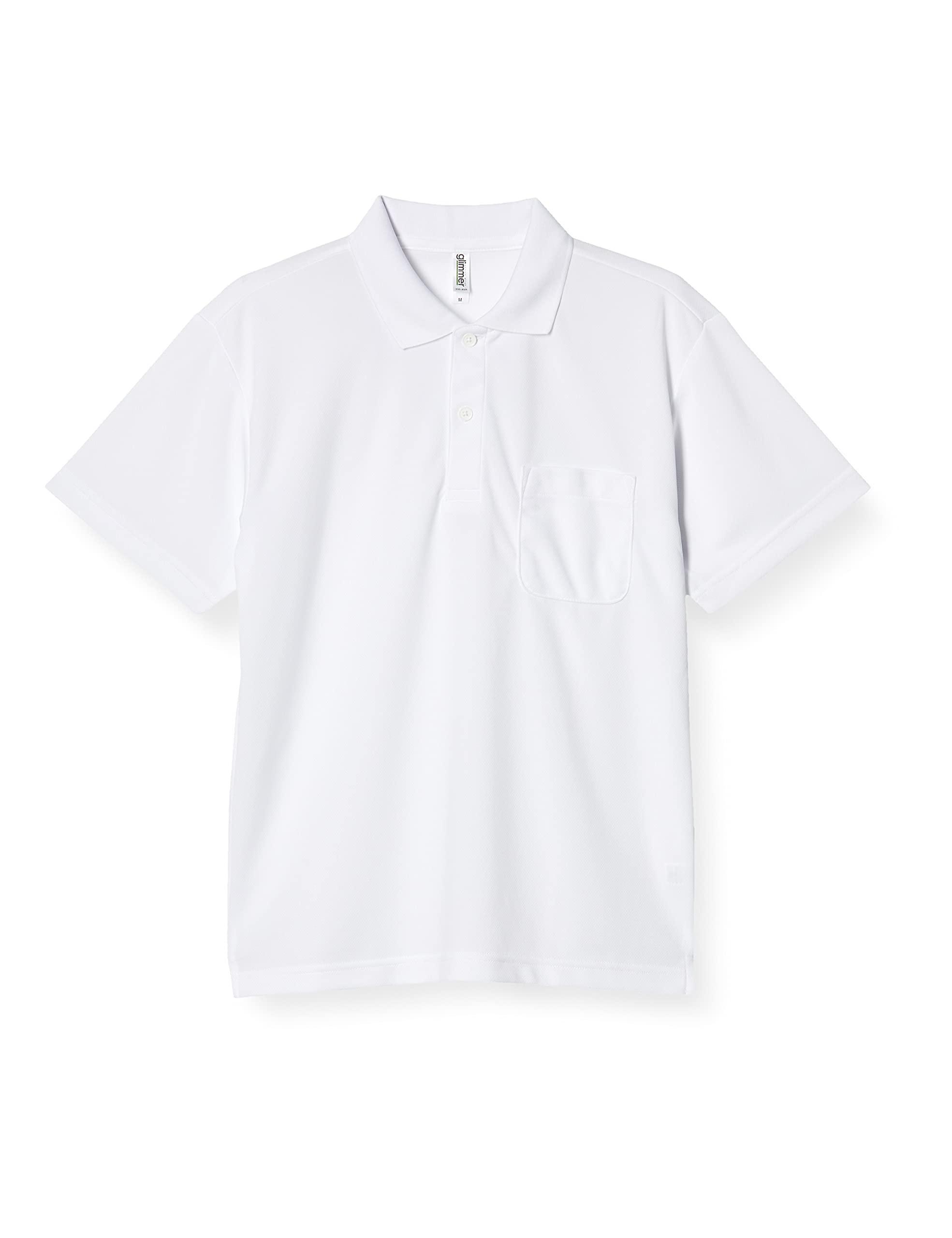 [Glimmer] Short Sleeve 4.4 oz Dry Polo Shirt [With Pocket] 00330-AVP White 5L (Equivalent to Japanese Size 5L)