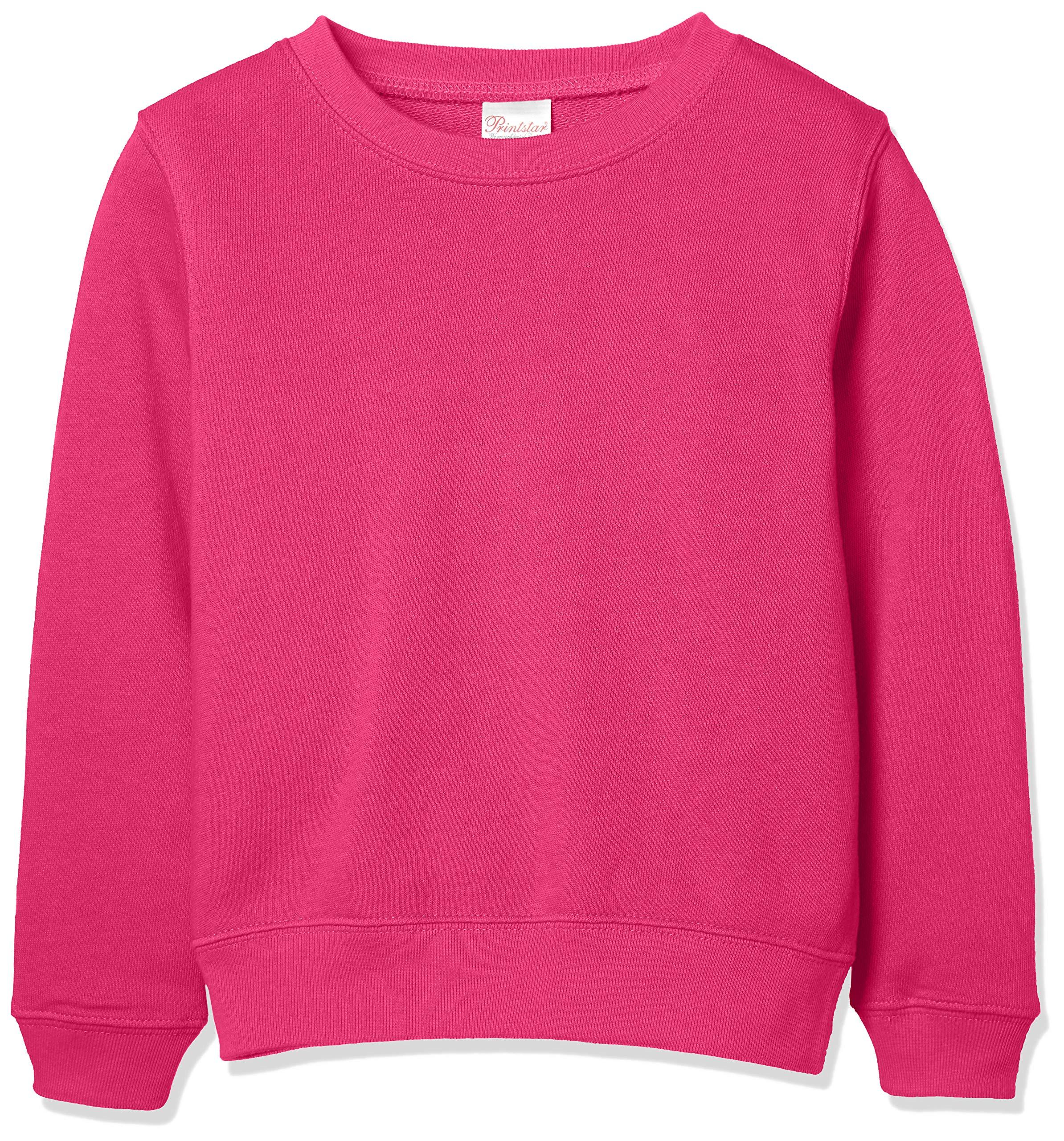 [Printstar] Sweatshirt 8.4 oz Brushed Crewneck Light Trainer 00219-MLC_K Kids Flamingo Pink 140cm (Equivalent to Japanese Size 140)