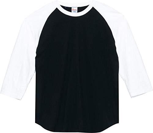 [Printstar] 7/8 Sleeve 5.6 oz CRB Heavyweight Baseball T-Shirt Black × White Japan S (Equivalent to Japan Size S)