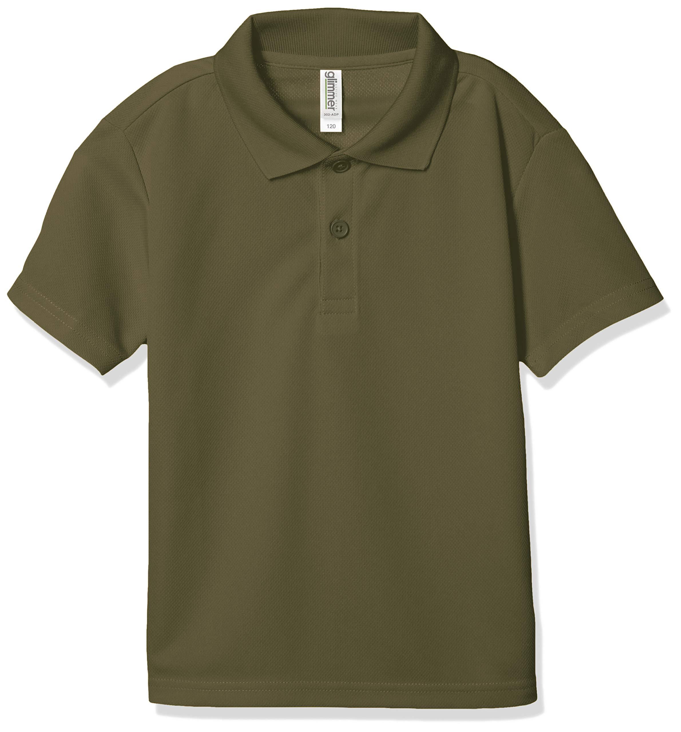 [Glimmer] Short Sleeve 4.4 oz Dry Polo Shirt [UV Protection] Army Green Japan 3L (-)
