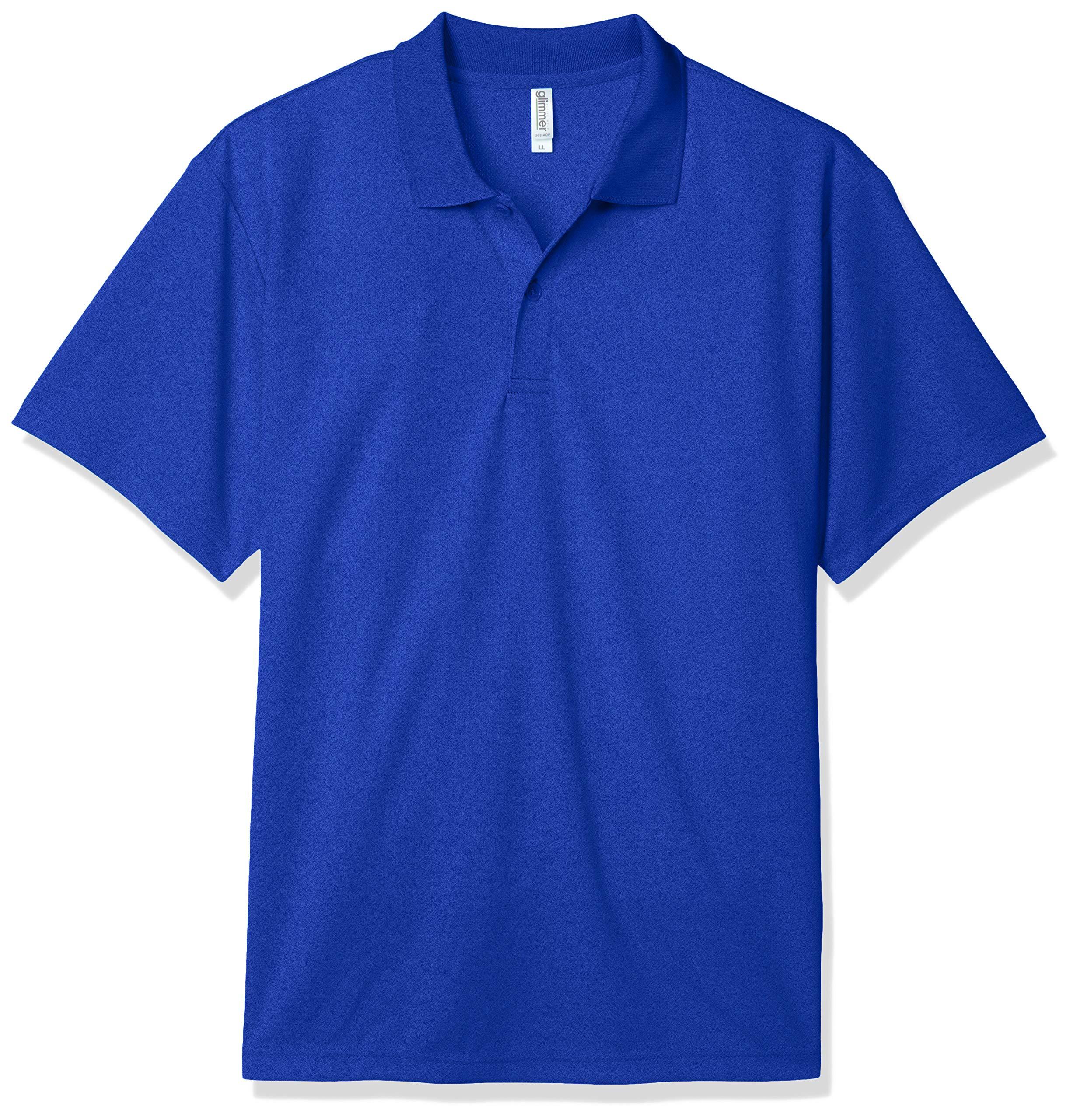 [Glimmer] Short-Sleeve 4.4 oz Dry Polo Shirt [UV Protection] Japan Blue Japan 3L (-)