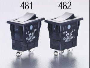 125V/15A Single-Pole Double-Throw/Rocker Switch (Waterproof Type) EA940DH-482