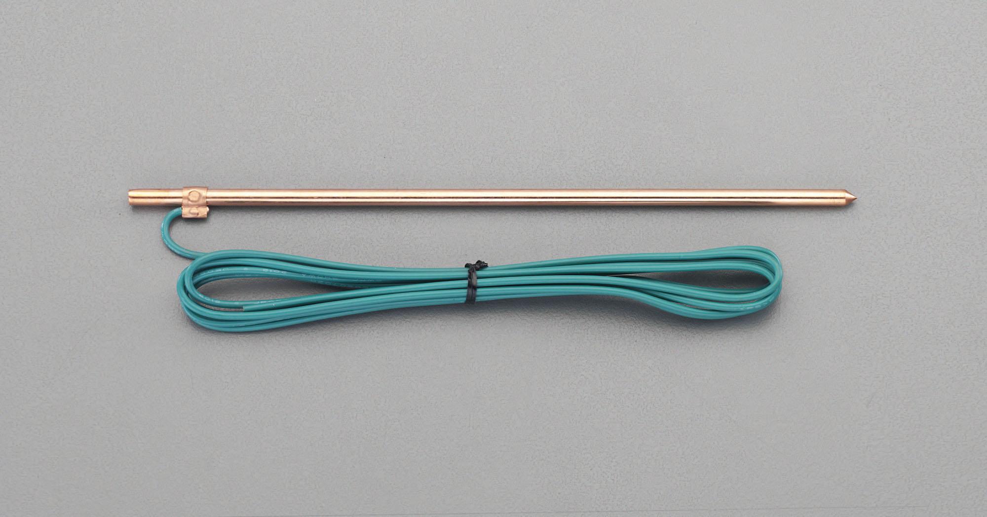 Esco φ7 x 300mm Grounding Rod (Round Type / Includes 3m Grounding Wire)