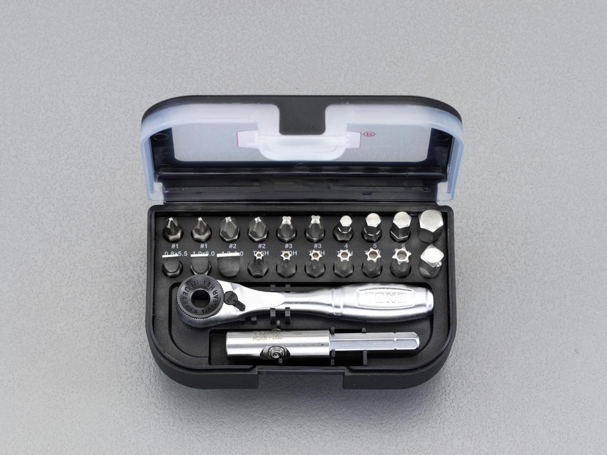 ESCO [+-HexTorx] Screwdriver Set (with Ratchet Handle) EA550AY-1