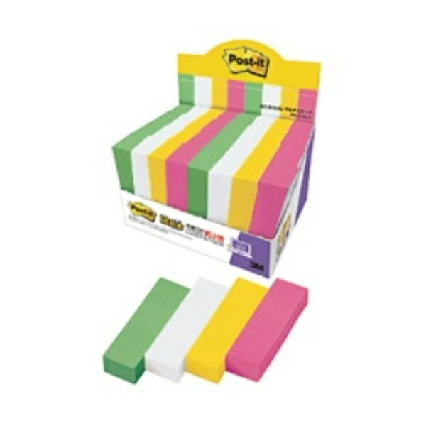 Post-it Notes, Strong Adhesive, Headers, Multi-Color 8, 50×15mm, 90 sheets × 32 pads, 7001SS-MC-8
