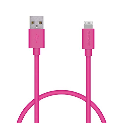 ELECOM Lightning Cable for iPhone Charging Cable Standard Apple Certified 0.5m (50cm) Pink MPA-UAL05PN