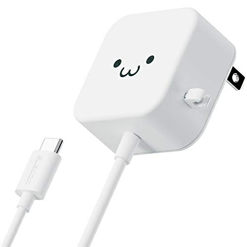 ELECOM Charger 12W Type-C Cable 1.5m White Face MPA-ACC20WF