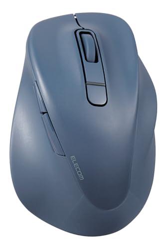 ELECOM Mouse Wireless Mouse EX-G Bluetooth Silent L Size 5-Button Multi-Pairing “AskDoctors Evaluation Service” Certified Antibacterial Blue M-XGL30BBSKBU