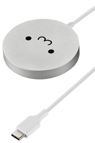 ELECOM Qi2 Wireless Charger 15W Magnetic Certified Genuine Desktop White W-MA04WF