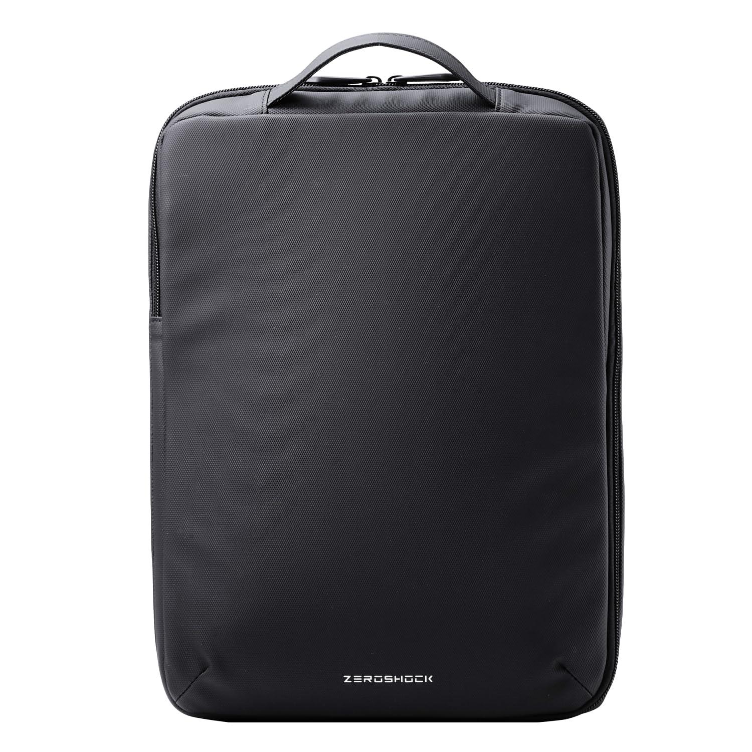 ELECOM PC Inner Bag ZEROSHOCK Synthetic Leather Organizer Type Vertical 14-inch Black ZSB-IBPRVL14BK