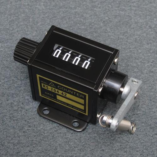 Esco [4-digit] Ratchet-Type Revolution Counter (Right Handle/Top Coming) EA714CA-2
