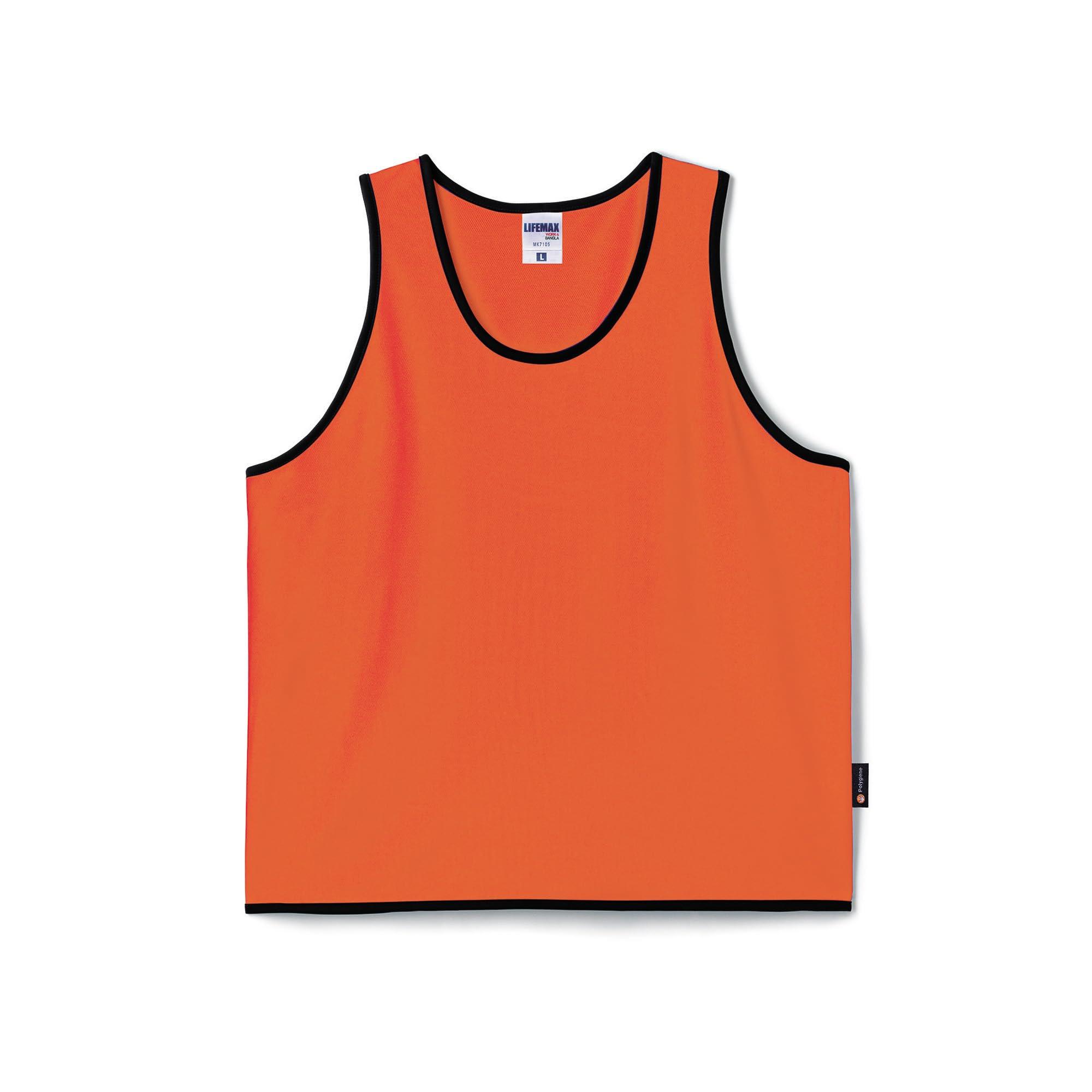 [LifeMax] Bibs Bibs (Polygiene® treated to prevent sweat odor) Kids MK7105 Orange JRF