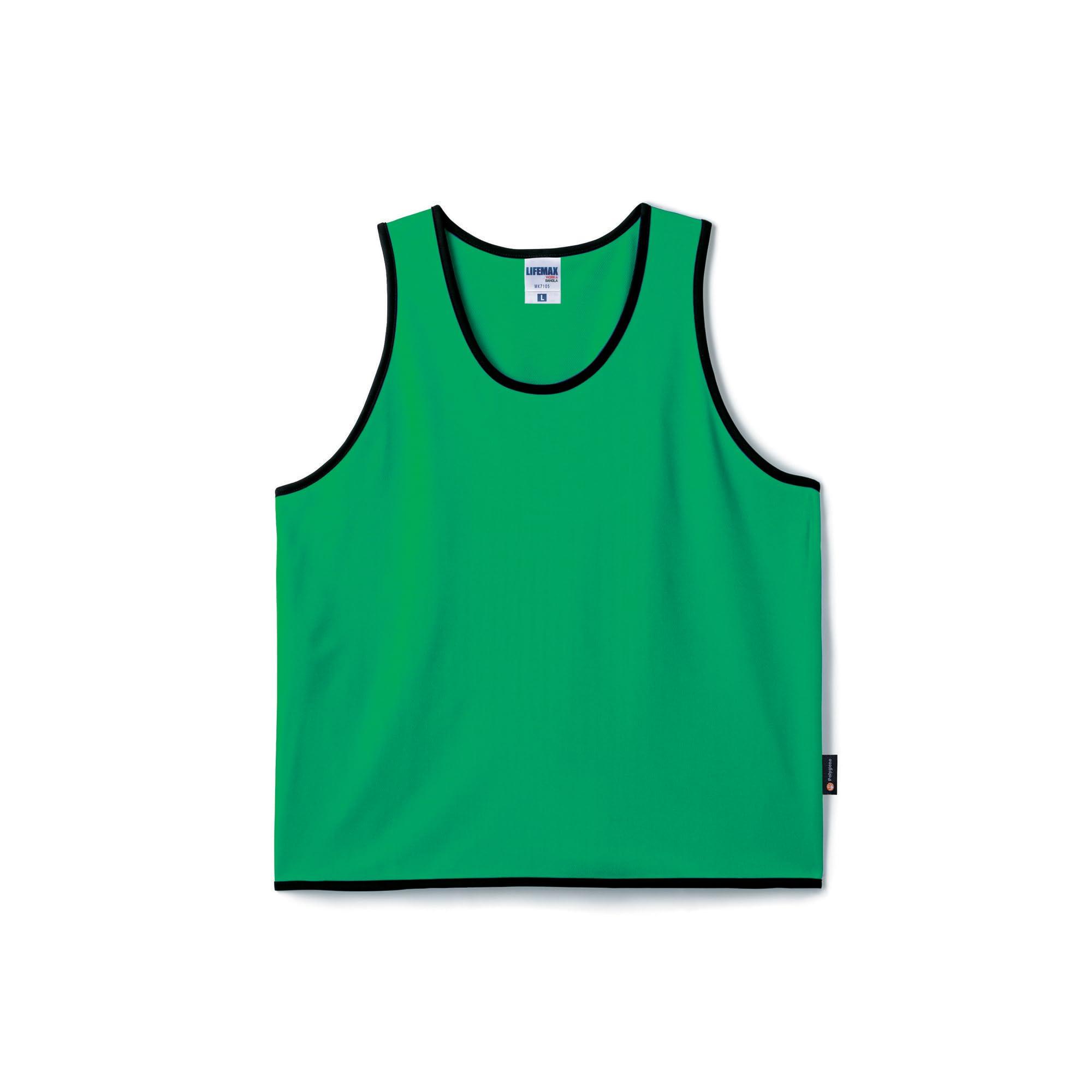 [Life Max] Bibs Bibs (Polygiene treatment prevents sweat odor) Kids MK7105 Green JRF