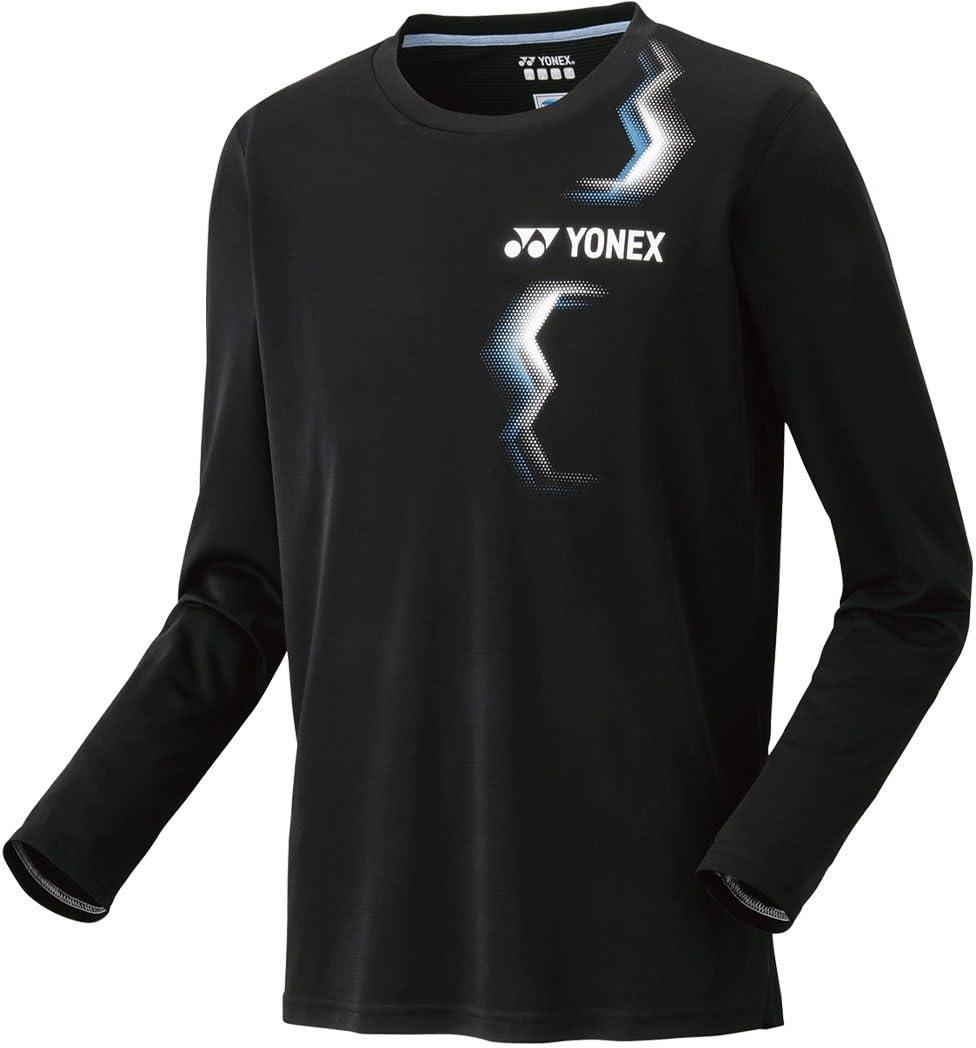[Yonex] Long Sleeve Shirt Uni Long Sleeve T-Shirt (Fit Style) Black (007) L