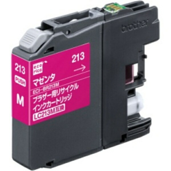 Ecolica Recycled Ink Cartridge Magenta (Dye) [Brother: LC213M Compatible] ECI-BR213M 1 piece