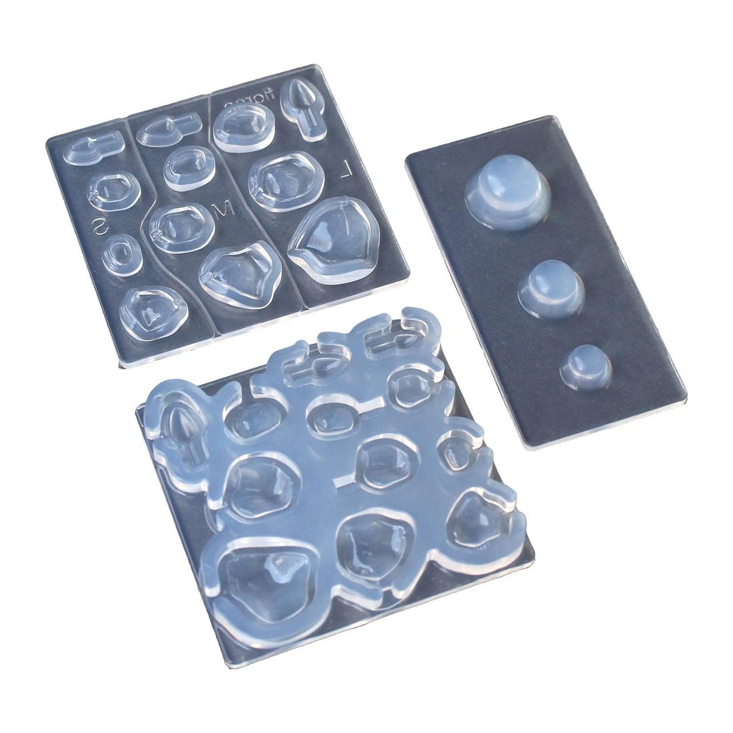 Kamejima Shoten Resin Craft Soft Mold 3D Flower Rose with Assembly Stand 1 Set KAM-REJ-650