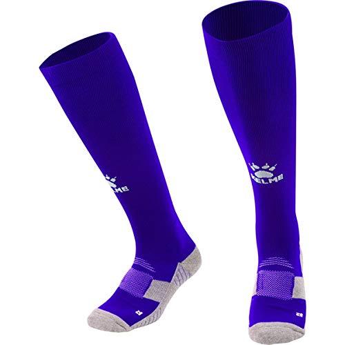 Kelme Long Football Socks Royal Blue × White XL Size K15Z908