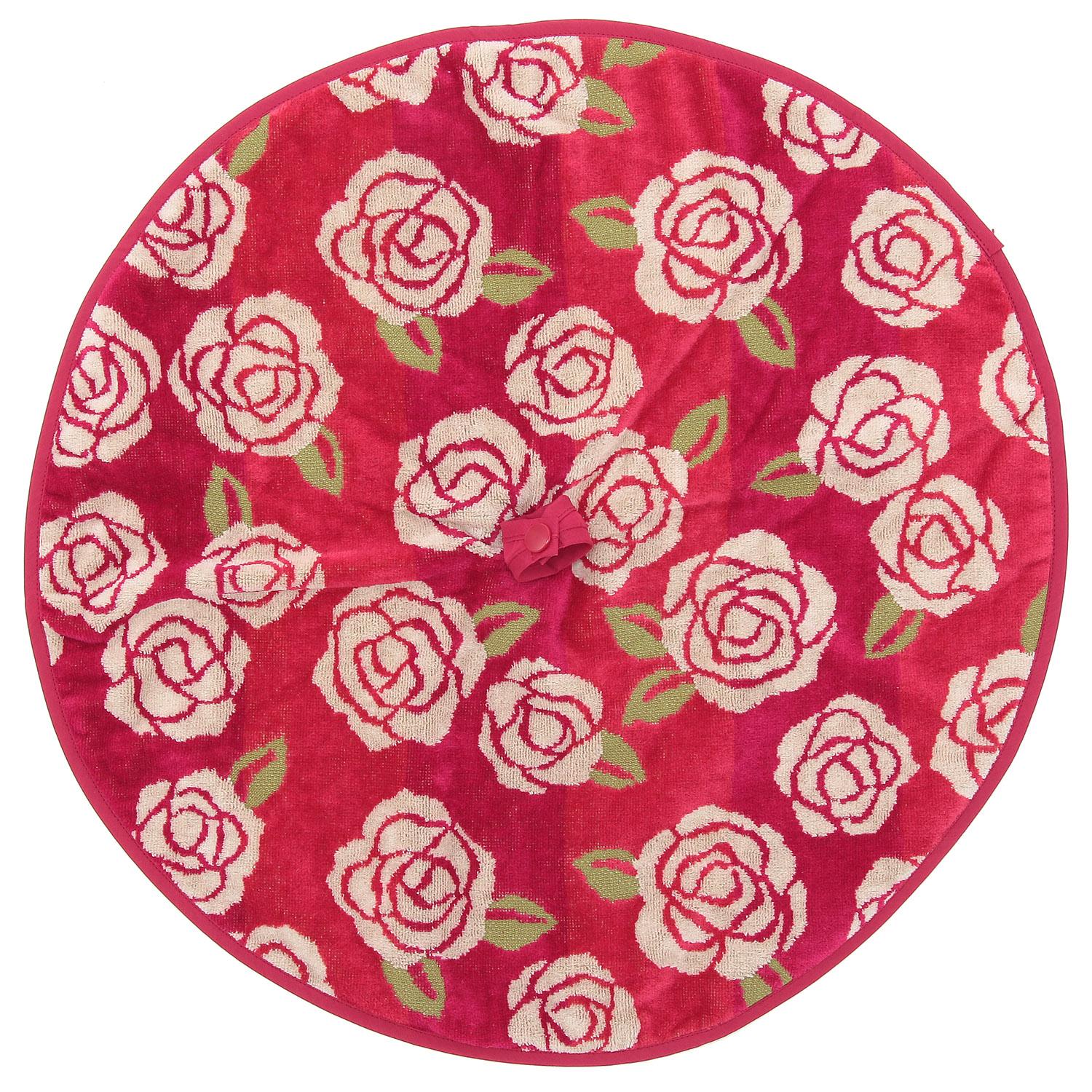 Dreedle Angela Round Towel - Red