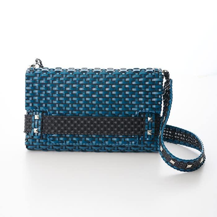 Tokyo Kogyo Handmade Bag Kit / Hawaiian Cord Bag Kit 2-Way Stud Clutch Indigo No.40841