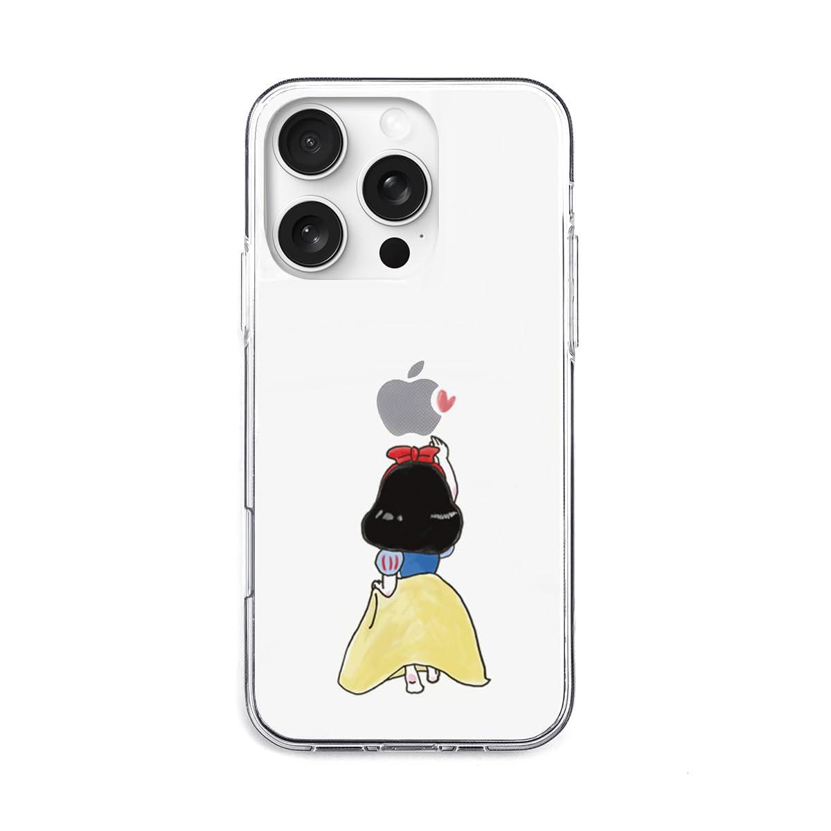 AKAN iPhone 16 Pro Case Soft Clear Case [ Transparent, Anti-Fingerprint TPU, Fade-Resistant UV Print, Dustproof, Wireless Charging ] Cute Popular Character Apple iPhone Case AK27001i16PR Princess