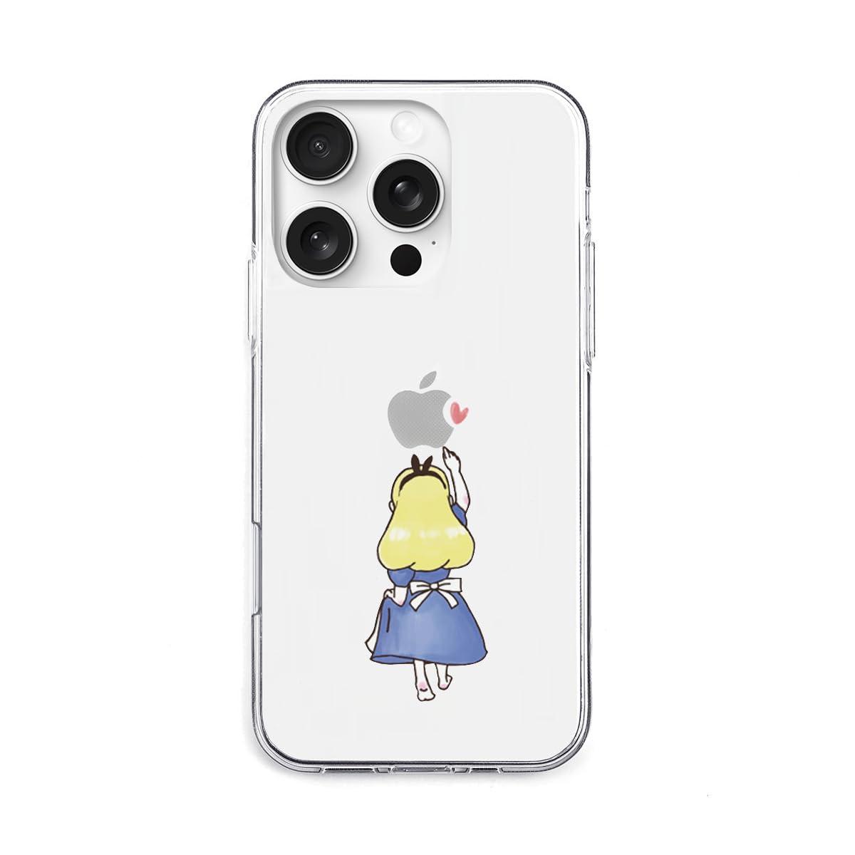 AKAN iPhone 16 Pro Case Soft Clear Case [ Transparent, Anti-Fingerprint TPU, Fade-Resistant UV Print, Dustproof, Wireless Charging ] Cute Popular Character Apple iPhone Case AK27005i16PR Alice