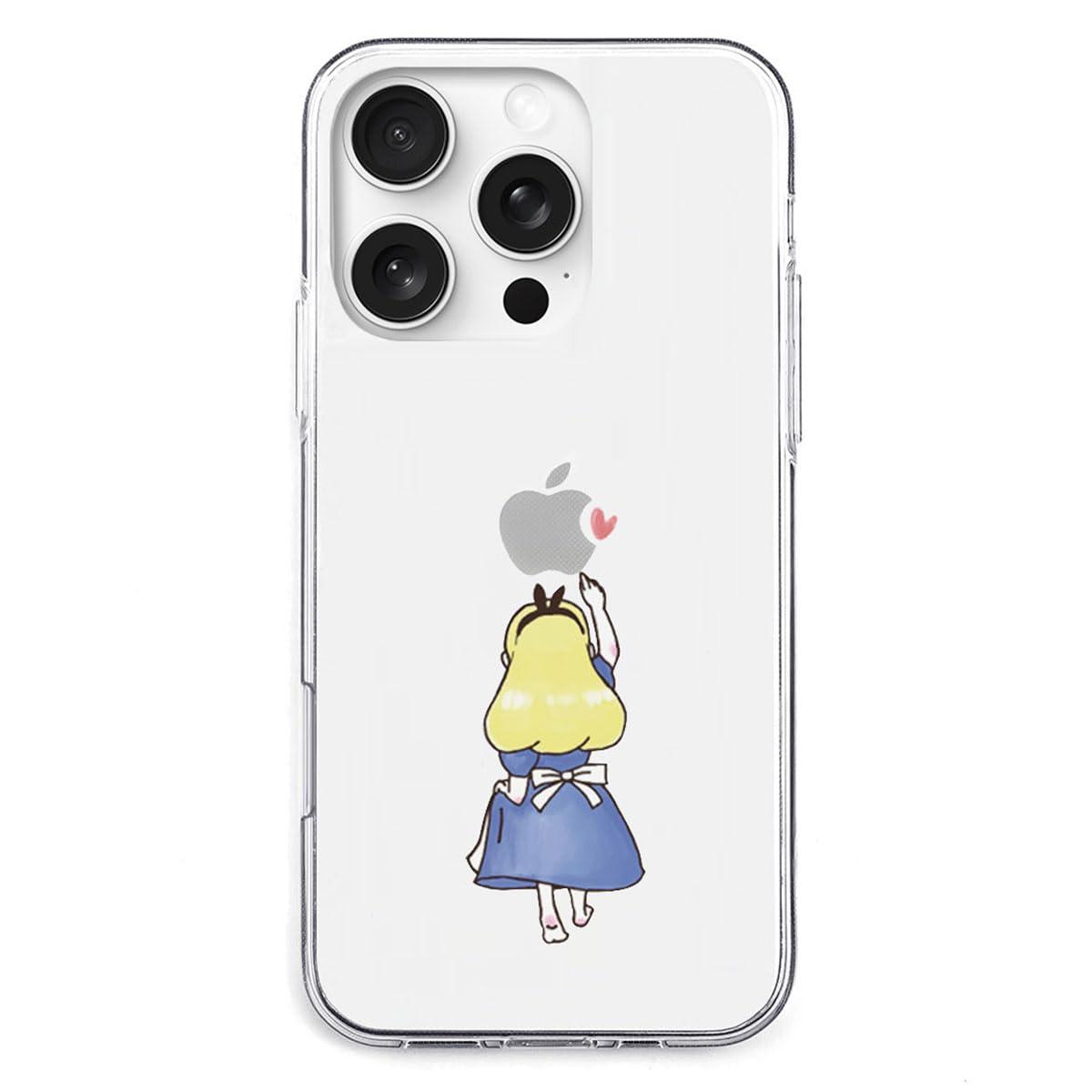 AKAN iPhone 16 Pro Max Case Soft Clear Case [ Transparent, Anti-Fingerprint TPU, Fade-Resistant UV Print, Dustproof, Wireless Charging ] Cute Popular Character Apple iPhone Case AK27006i16PM Alice