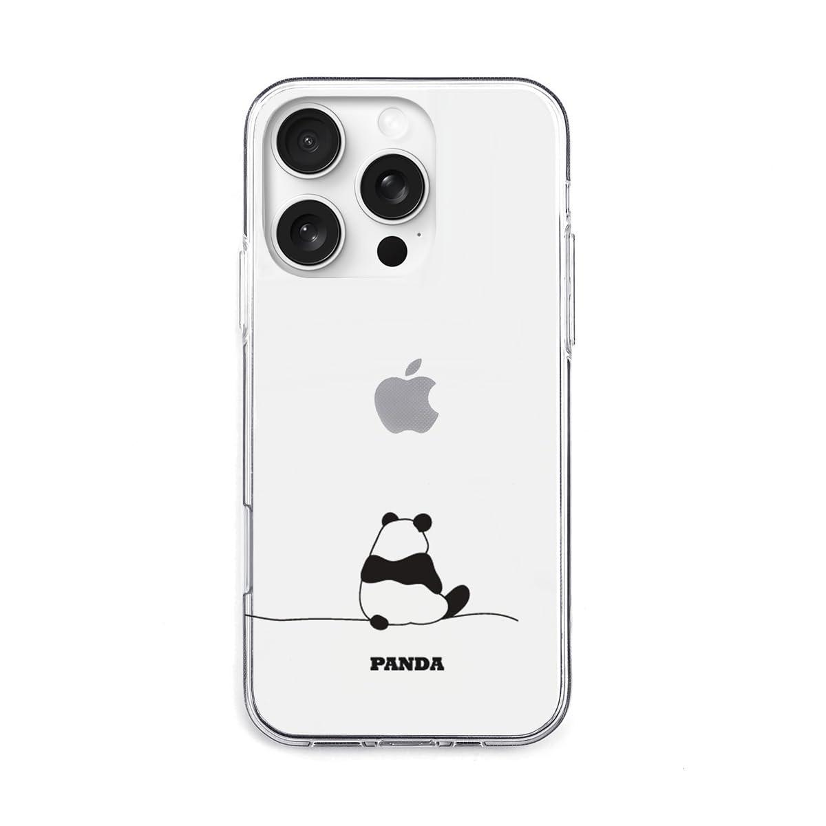 AKAN iPhone 16 Pro Case Soft Clear Case [ Transparent, Anti-Fingerprint TPU, Fade-Resistant UV Print, Dustproof, Wireless Charging ] Cute Popular Character Apple iPhone Case AK27013i16PR Panda