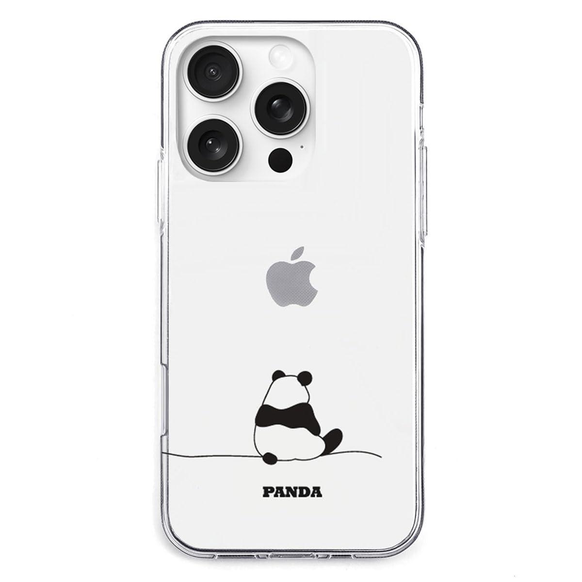 AKAN iPhone 16 Pro Max Case Soft Clear Case [ Transparent, Anti-Fingerprint TPU, Fade-Resistant UV Print, Dustproof, Wireless Charging ] Cute Popular Character Apple iPhone Case AK27014i16PM Panda
