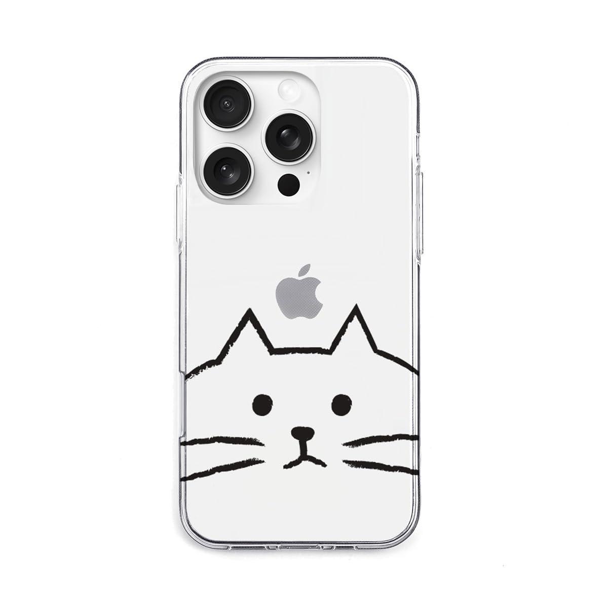 AKAN iPhone 16 Pro Case Soft Clear Case [ Transparent, Anti-Fingerprint TPU, Fade-Resistant UV Print, Dustproof, Wireless Charging ] Cute Popular Character Apple iPhone Case AK27016i16PR MYPET Cat