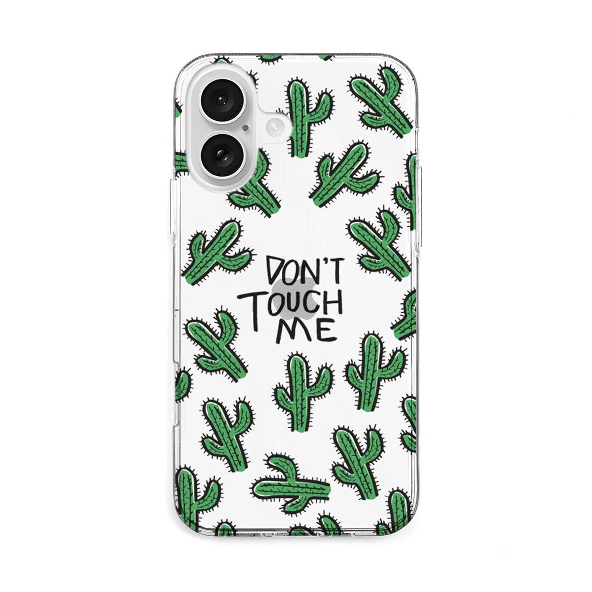 AKAN iPhone 16 Case Soft Clear Case [ Transparent, Anti-Fingerprint TPU, Fade-Resistant UV Print, Dustproof, Wireless Charging ] Cute Popular Character Apple iPhone Case AK27023i16 Spiky Friends