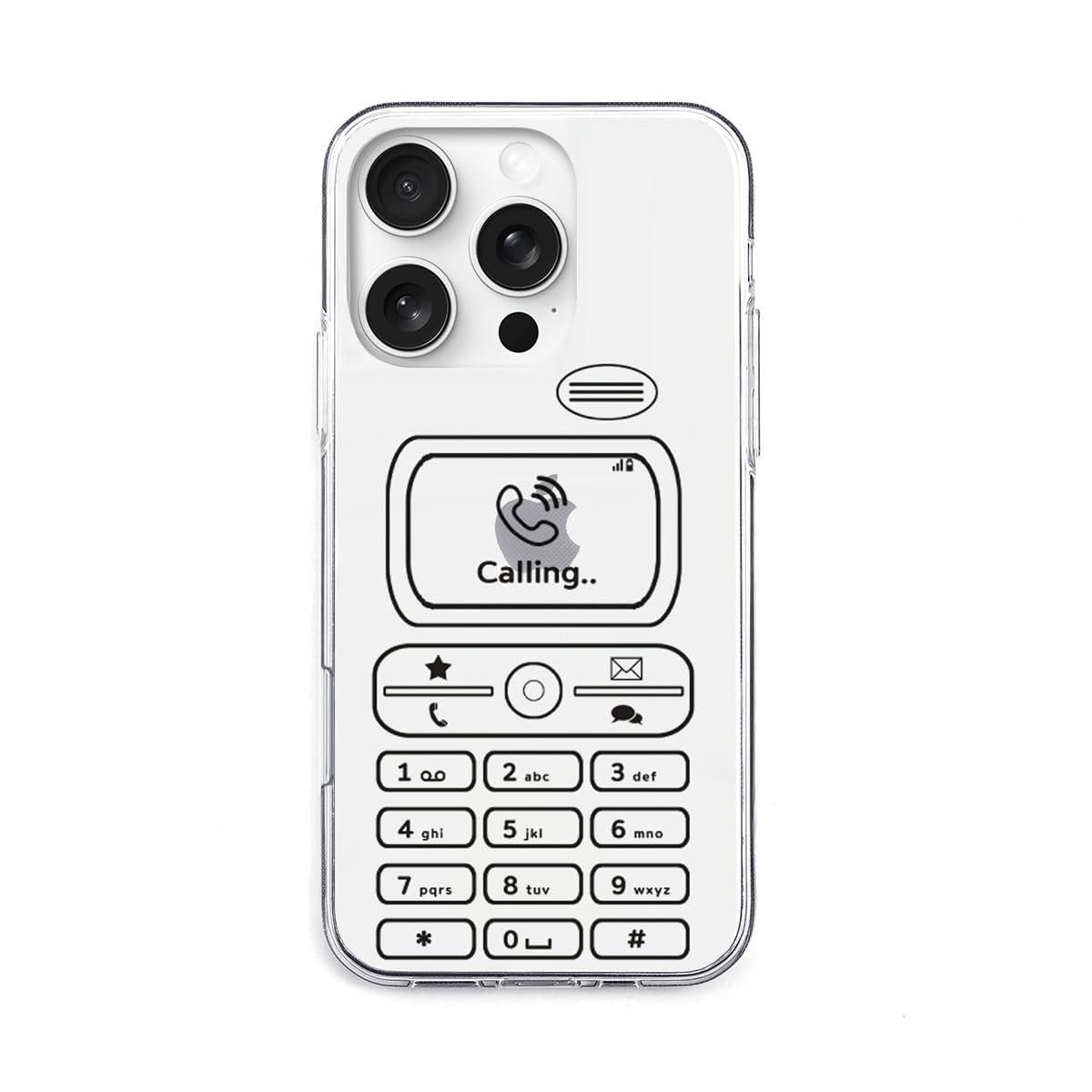 AKAN iPhone 16 Pro Case Soft Clear Case [ Transparent, Anti-Fingerprint TPU, Fade-Resistant UV Print, Dustproof, Wireless Charging ] Cute Popular Character Apple iPhone Case AK27030i16PR Retro Call