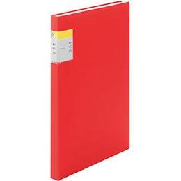 KING JIM Clear File with Writing Space A4 40 Sheets Red KJ-8632W-RDX5