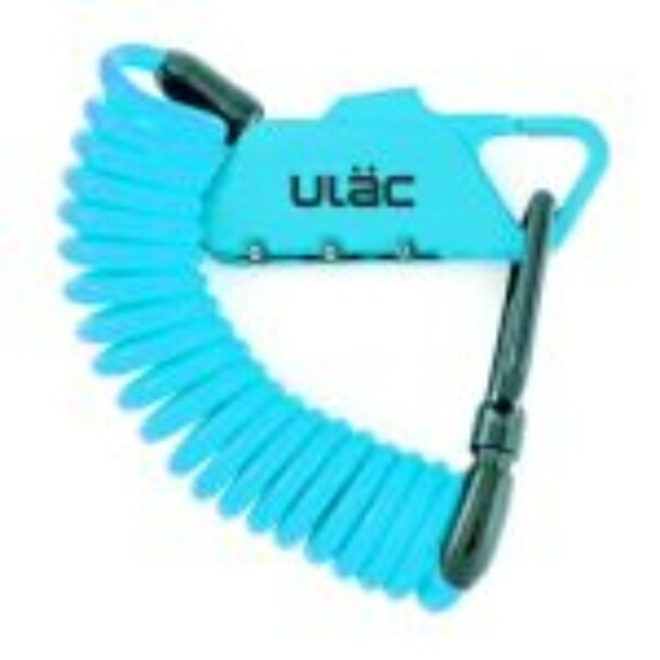 Ulac Bicycle Lock Carabiner Cable Lock Combo K2S PICCADILLY Blue