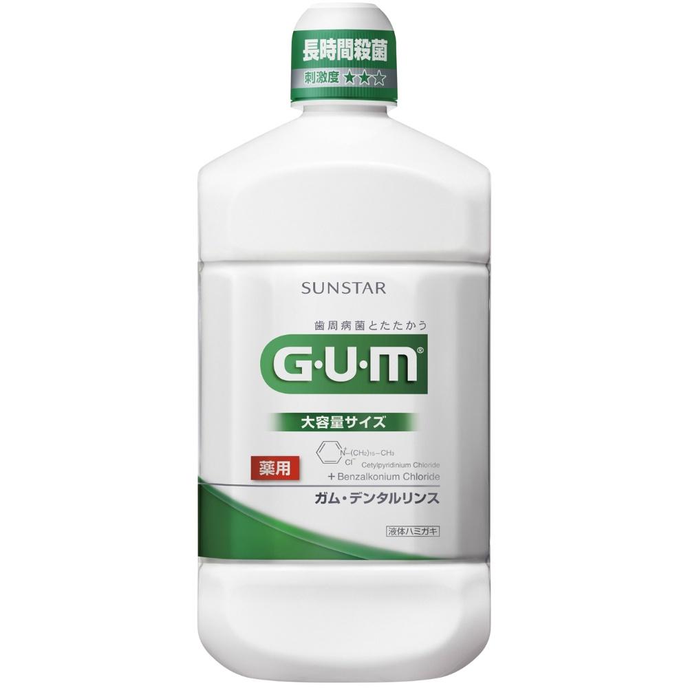 GUM Dental Rinse Medicated Liquid Toothpaste [Regular Type (Alcohol-Containing) Herb Mint Flavor] (Contains CPC for Long-Lasting Bacteria Control, Gum Disease Prevention)