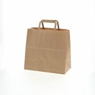 HEIKO Handle Paper Bags 25 Charm Bags Flat Handle 26-5 Unbleached Plain 50 Sheets 003267501