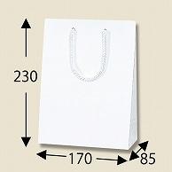 Shimojima Heiko Handle Paper Bag K Bag T3 White Embossed 17x8.5x23cm 10 Sheets 006144110