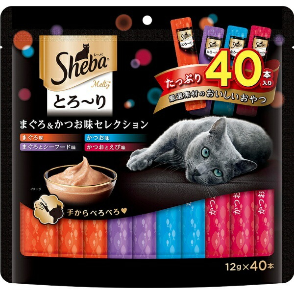 Sheba Cat Treats Melty Tuna & Bonito Flavor Selection 12g × 40 sticks