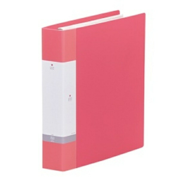Rihitora File Clear Book Refillable A4 30-Hole 45-Pocket Red G3806-3