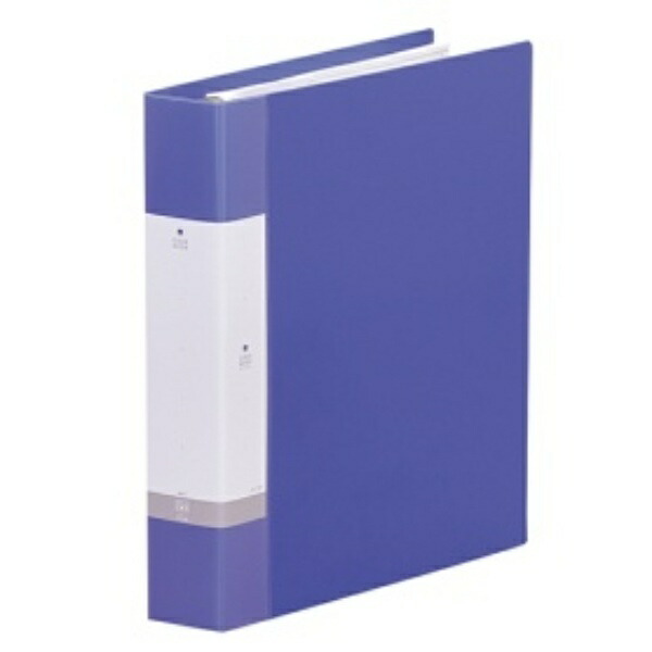 Rihitora File Clear Book Refillable A4 30-Hole 45-Pocket Blue G3806-8