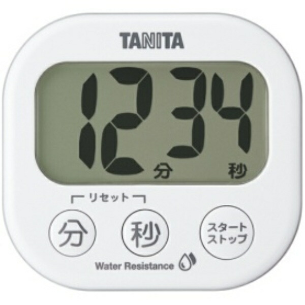 Tanita Washable Large-Display Timer White TD-426-WH 1 unit