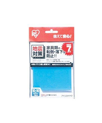 Iris Ohyama Securely Fixed, Washable, Reusable Anti-Tip Seal for TVs, Also for TV Anti-Tip, Blue ECT-10051