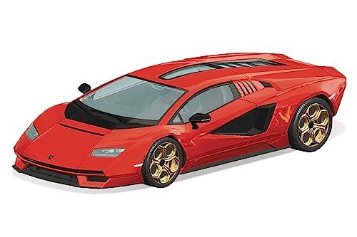 AOSHIMA 1/32 The Snap Kit Series Lamborghini Countach LPI 800-4 Red Pre-colored Plastic Model Kit 19-B