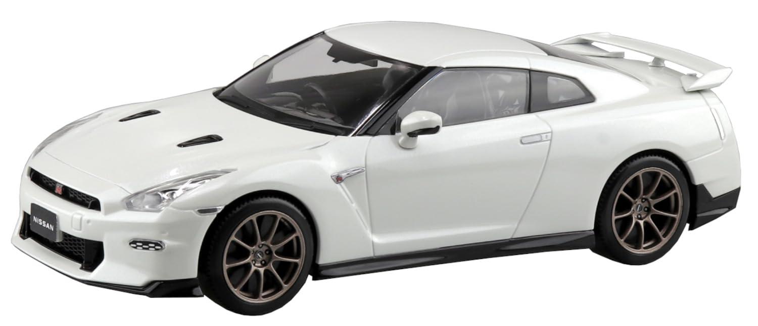 Aoshima Bunka Kyozai-sha 1/32 Rakupura Snap Kit No.03-BW Nissan R35 NISSAN GT-R 2024 Brilliant White Pearl Plastic Model Kit (Automobile)