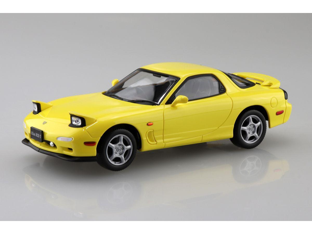 Aoshima Bunka Kyozai-sha 1/32 Rakupura Snap Kit No.04-CY Amphini FD3S RX-7 Competition Yellow Mica Pre-colored Plastic Model Kit (Automobile)