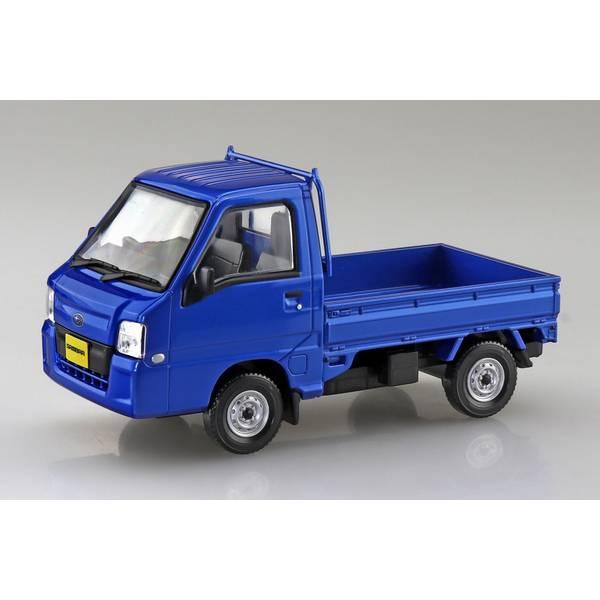 Aoshima Bunka Kyozai Sha 1/32 Rakupura Snap Kit No.05-WB Subaru Sambar Truck WR Blue Limited Pre-colored Plastic Model Kit (Automobile)