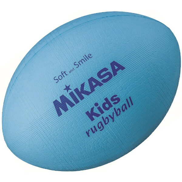 MIKASA Smile Rugby Ball (Elementary School Use) Special Compound Rubber Weight: Approx. 185g Sax KF-S Sax Blue