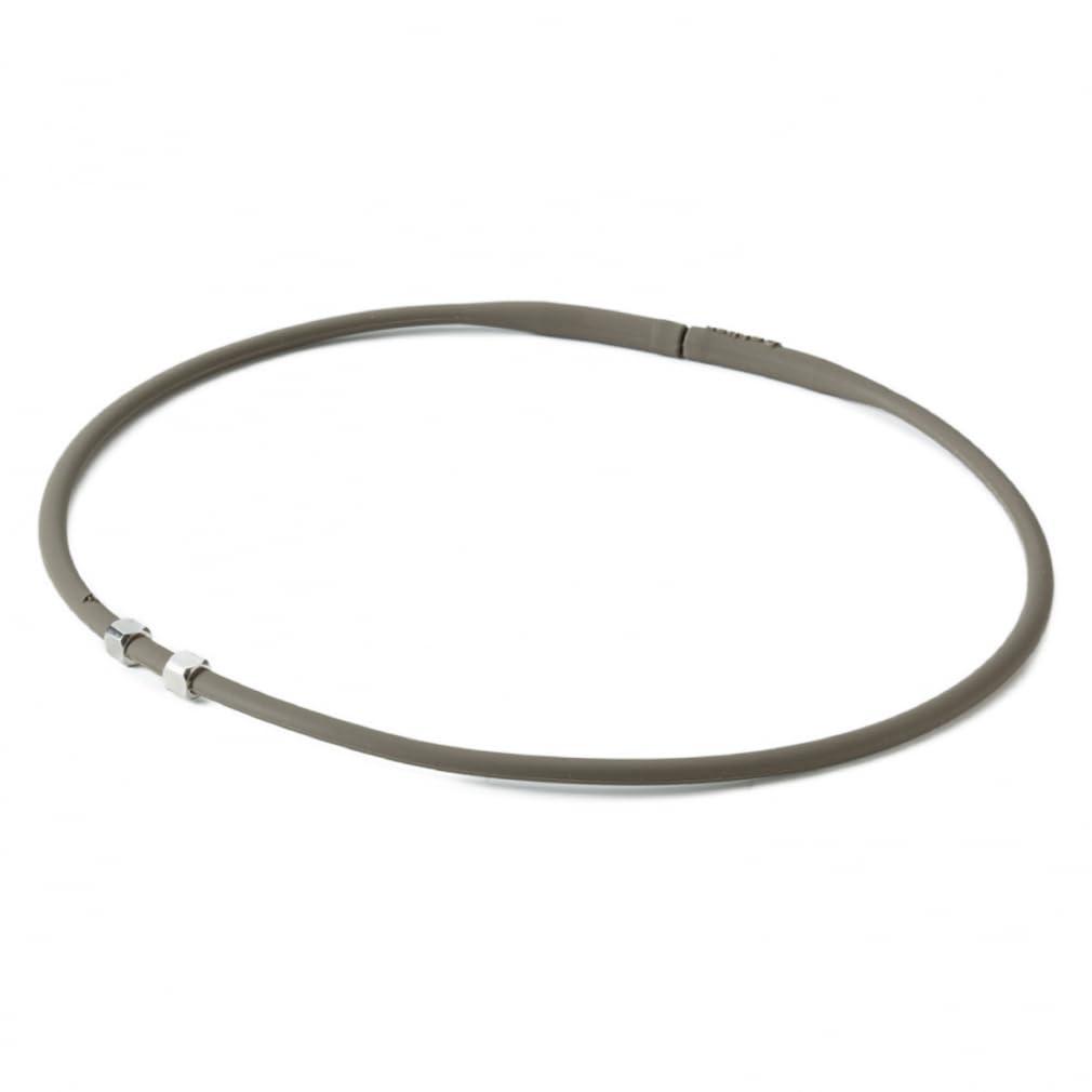 Phiten RAKUWA Necklace EXTREME Cube Charcoal Gray 43cm